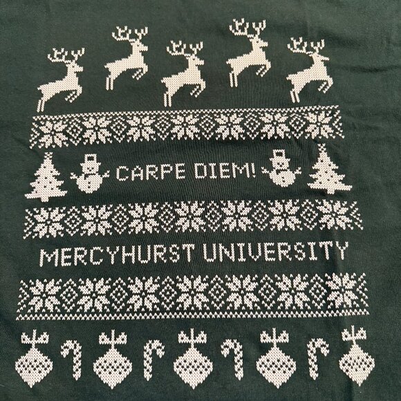 Mercyhurst University Carpe Diem Christmas Tshirt - Picture 1 of 5